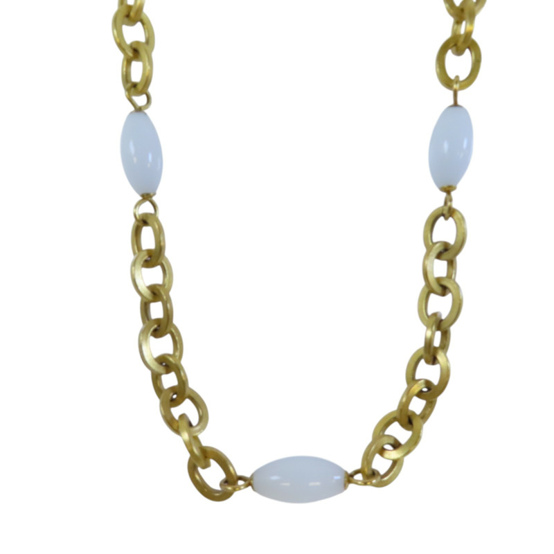 CHANEL 【激減優惠】金屬/PVC Necklace金扣項鏈-2