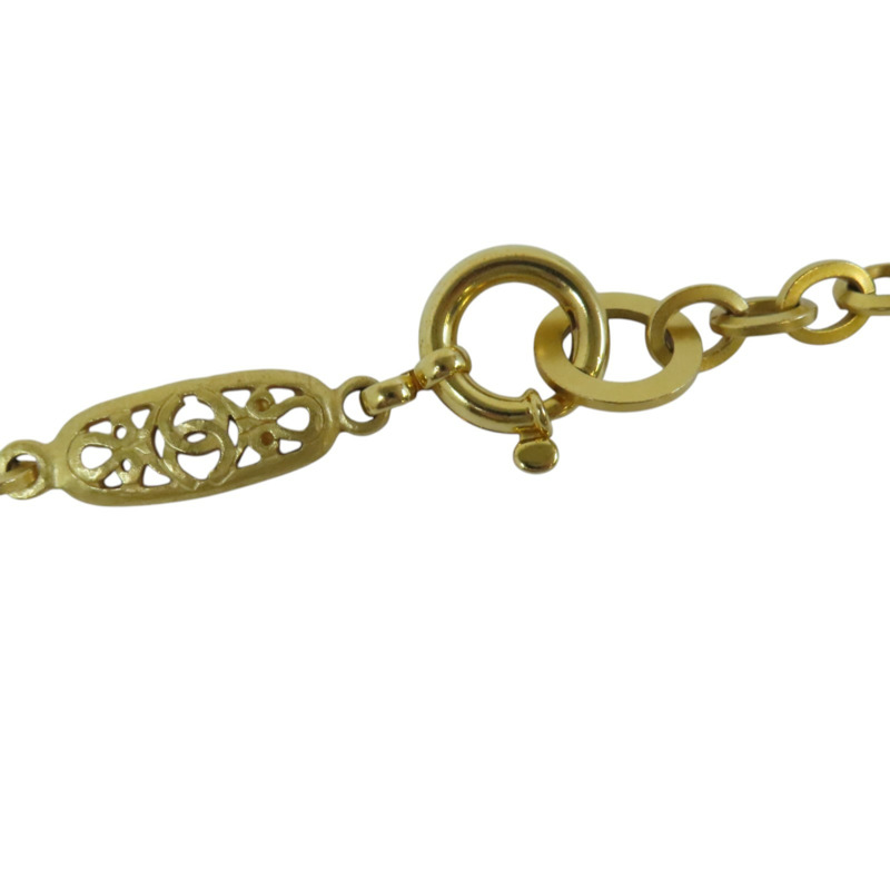 CHANEL 【激減優惠】金屬/PVC Necklace金扣項鏈-5