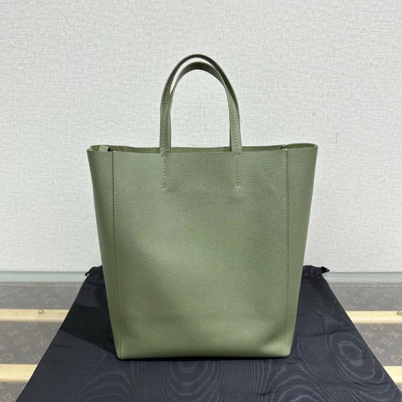 CELINE 綠色金扣水桶tote手提斜背包22*28*9 98新配件:盒子塵袋-5