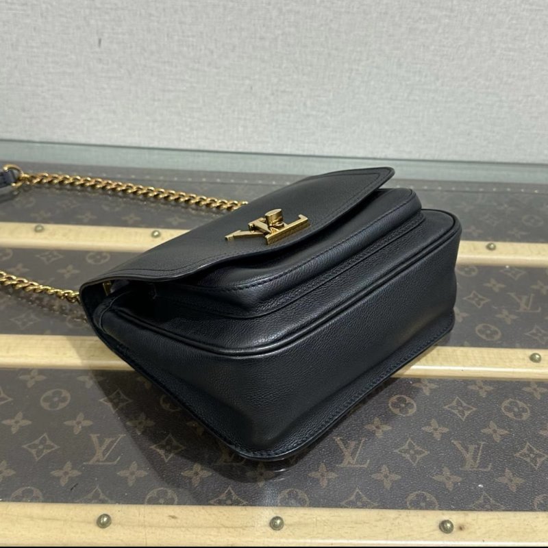 LV Lockme黑金肩背斜背郵差包 22*16*12 98新配件塵袋-4