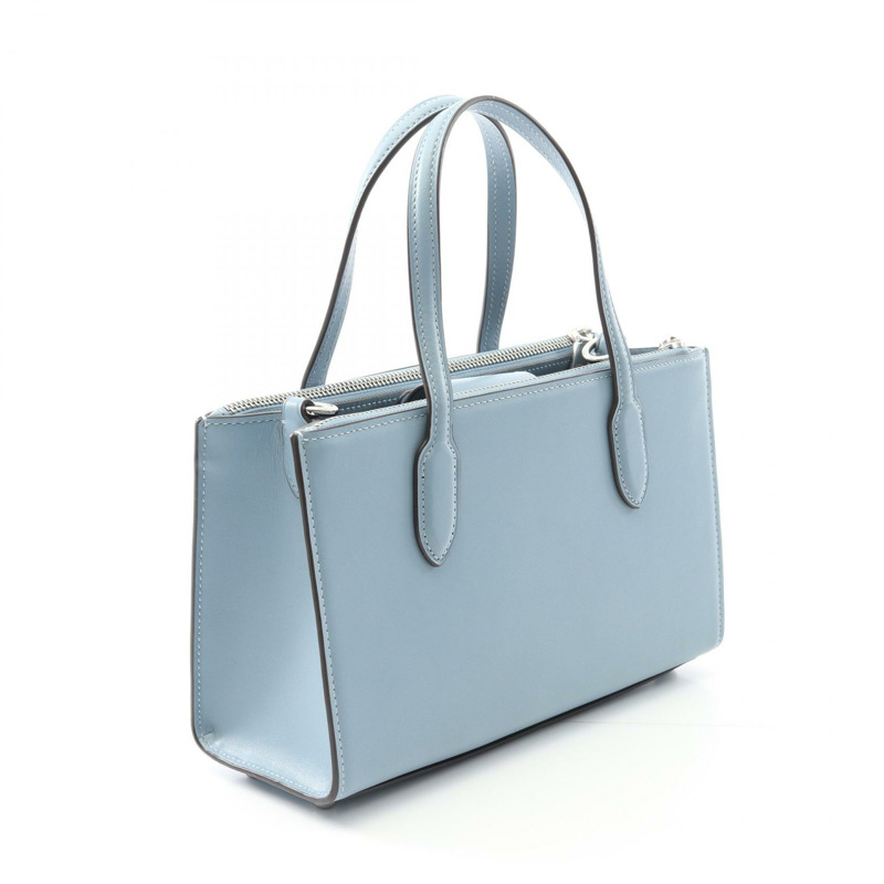 COACH Nina 小號托特單肩包 手提包 CR097 皮革 藍色 二手 女款-1