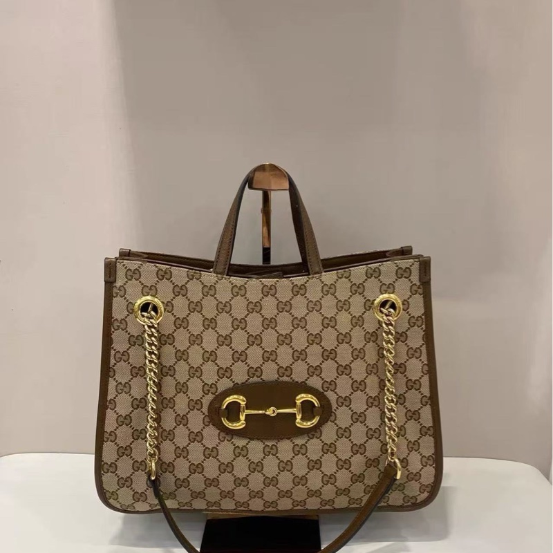 ✨GUCCI 1955手提肩背托特包 35.5*24.5*12 98新配件塵袋盒子-0