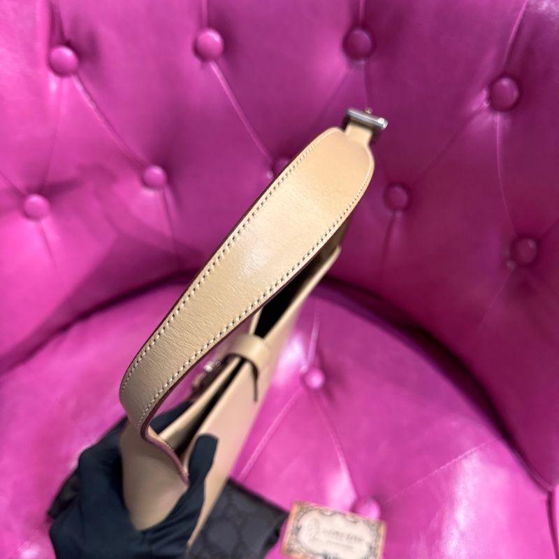 Gucci Jackie經典包款/奶茶色/王吉娜古董精品-7