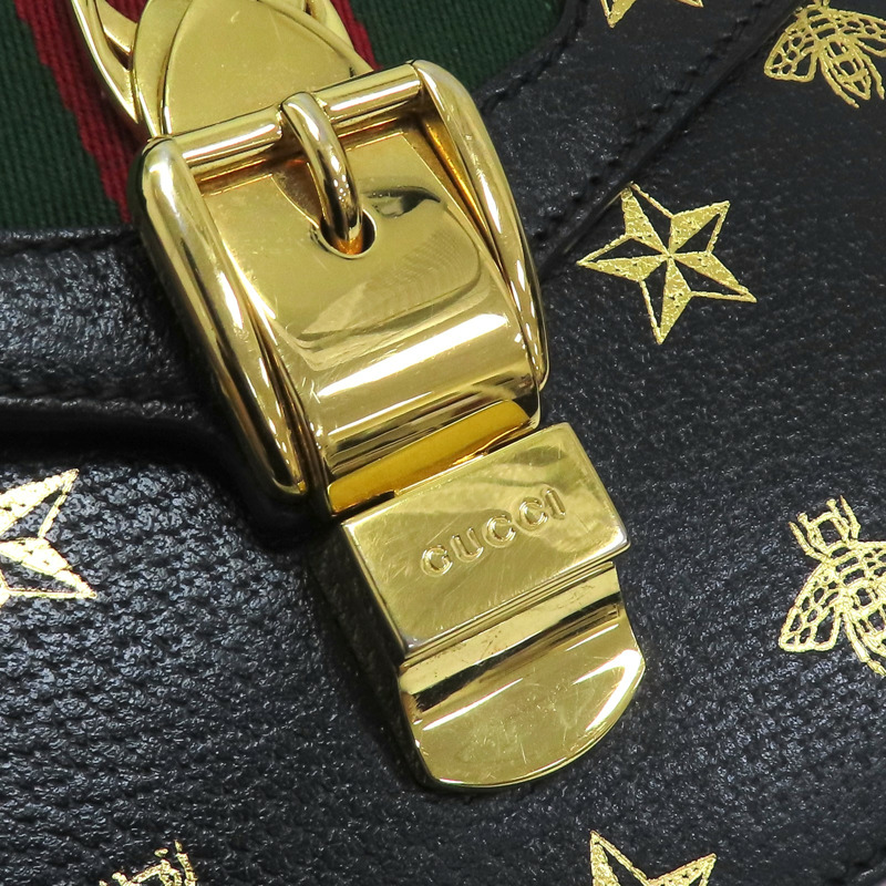 黑色 牛皮 Sylvie 2Way 肩背包 #470270 #470270-9