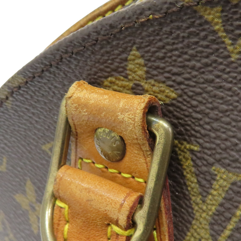棕色 原花帆布 Ellipse PM 貝殼包 手提包 M51127-15