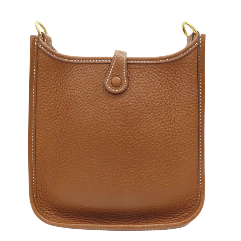 金棕色 TC牛皮 Mini Evelyne 肩背包 Y刻-1