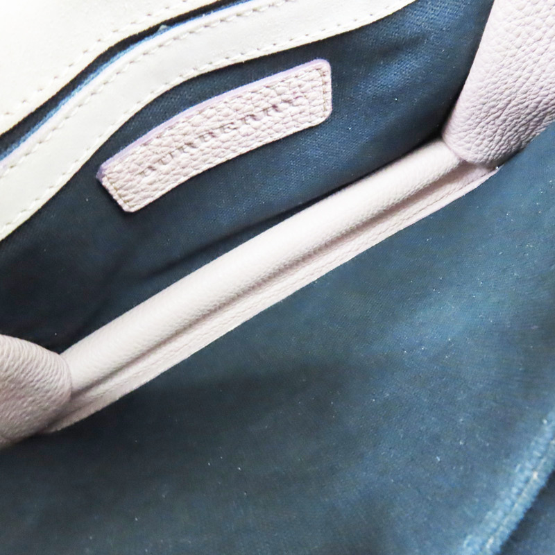 經典格紋帆布 粉色牛皮 肩背包-4