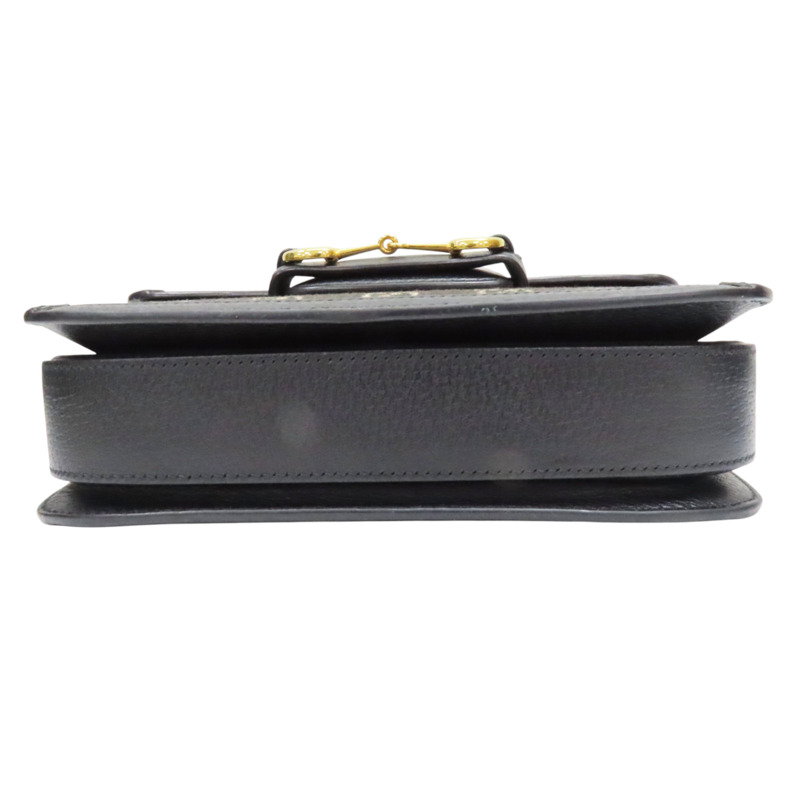 黑色 緹花帆布 1955 Horsebit 肩背包【GUCCI 古馳】 602204-3