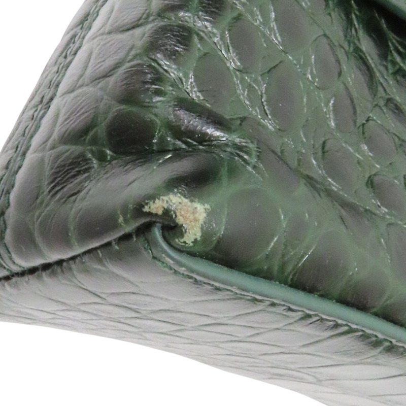 綠色 壓紋皮革 DownTown XS 肩背包 671355-9