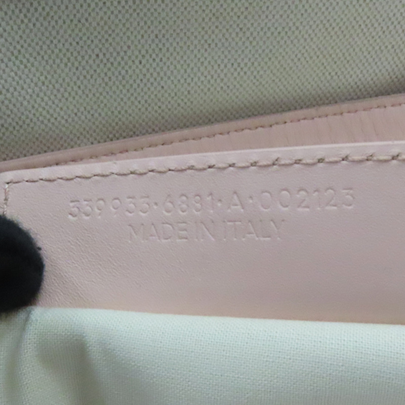 白/粉色 帆布 皮革 Navy Cabas XS 托特包 手提包 339933-9