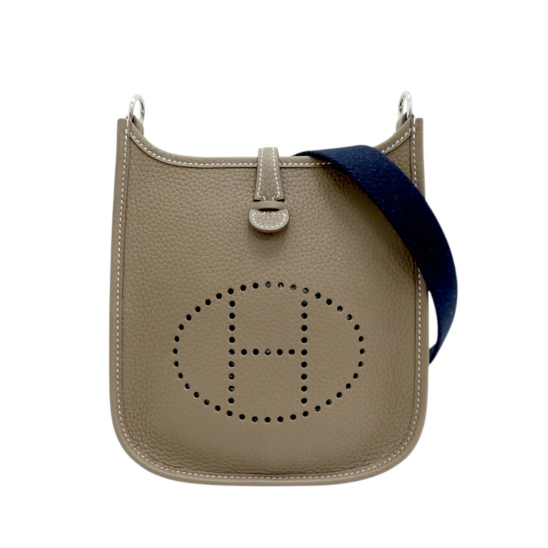 大象灰 TC皮革 Mini Evelyne 肩背包-0