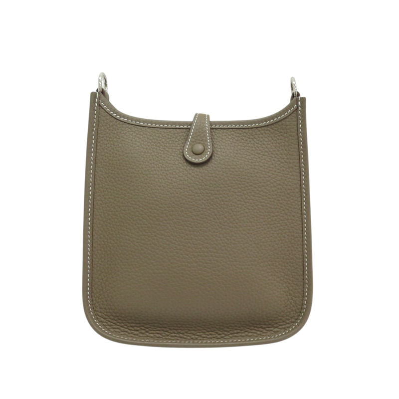 大象灰 TC皮革 Mini Evelyne 肩背包-1