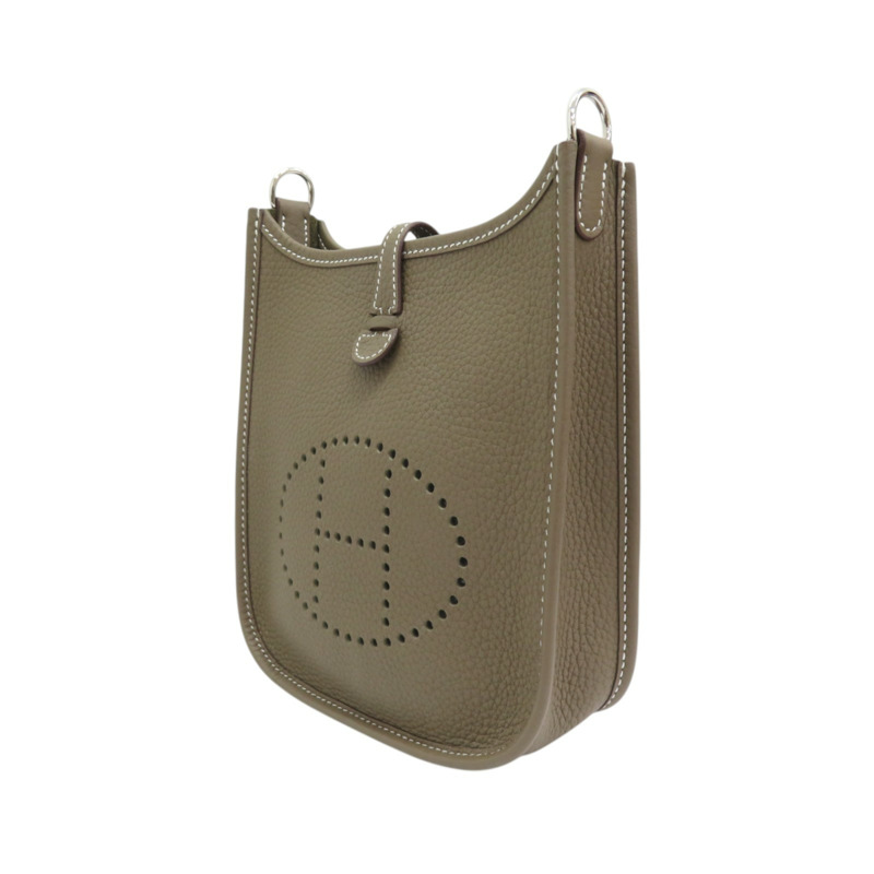 大象灰 TC皮革 Mini Evelyne 肩背包-2