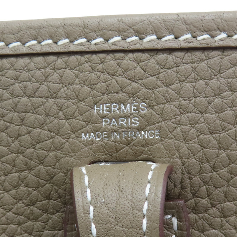 大象灰 TC皮革 Mini Evelyne 肩背包-5