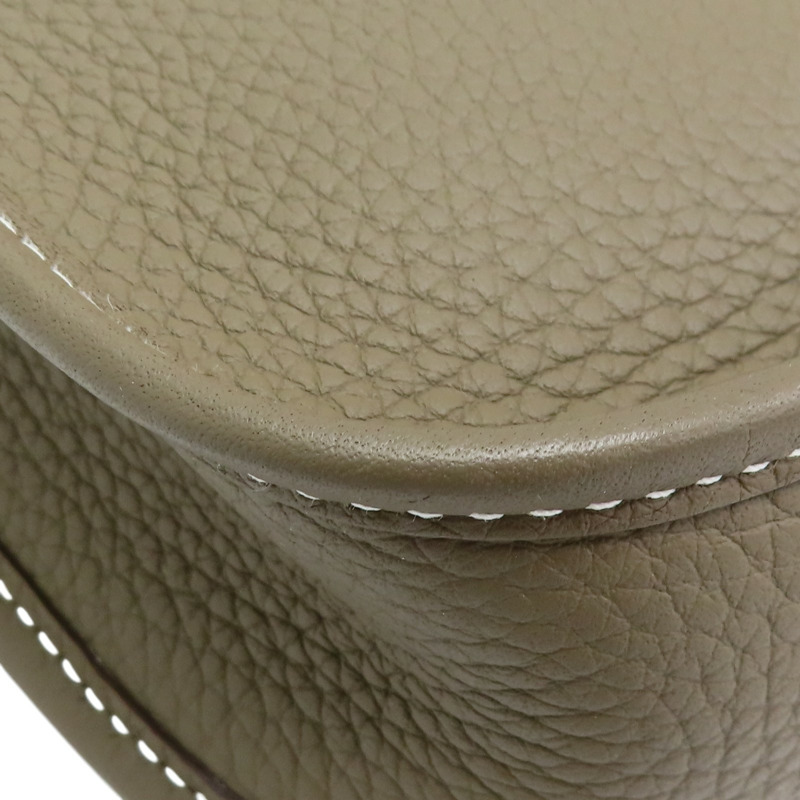 大象灰 TC皮革 Mini Evelyne 肩背包-10