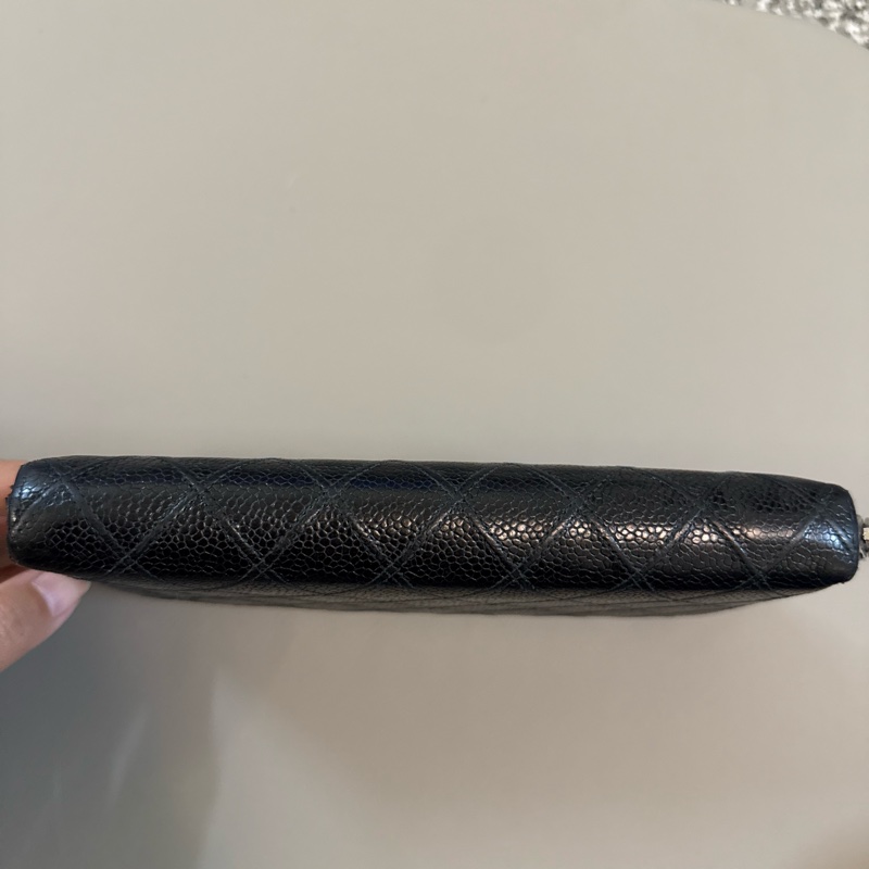 🌸（限時特價🉐）【CHANEL 經典Caviar 荔枝皮菱格紋拉鍊長夾】-15