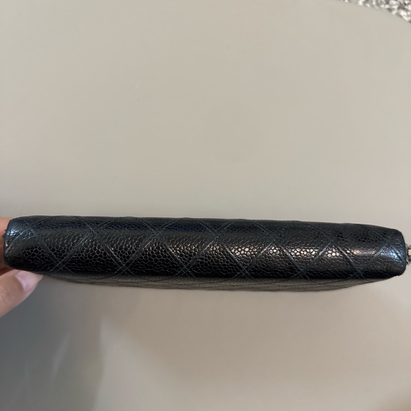 🌸（限時特價🉐）【CHANEL 經典Caviar 荔枝皮菱格紋拉鍊長夾】-32