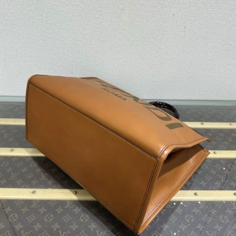 ✨FENDI 焦糖色 sunshine陽光托特包 41*34*18 98新配件塵袋-5
