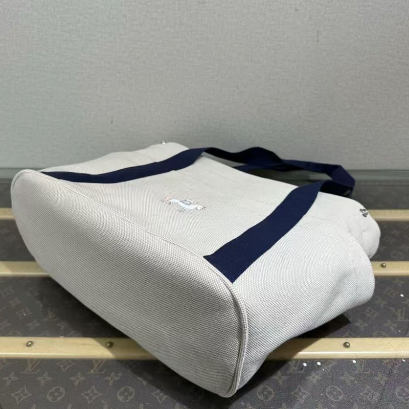 ✨HERMES Cabriole napp帆布三件套媽咪手提肩背包 37*32*18 全新閒置-5