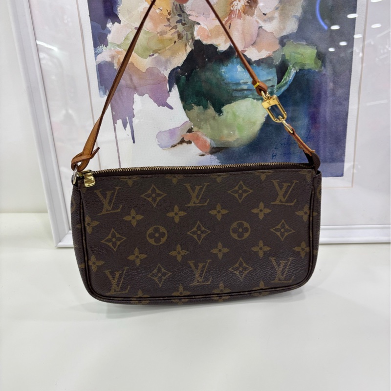 LV｜路易威登 老花小麻將包 中古全原 尺寸：21*13*3-0