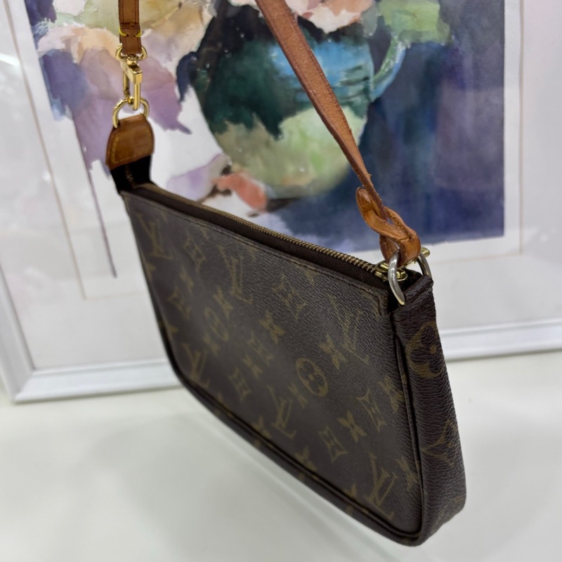 LV｜路易威登 老花小麻將包 中古全原 尺寸：21*13*3-2