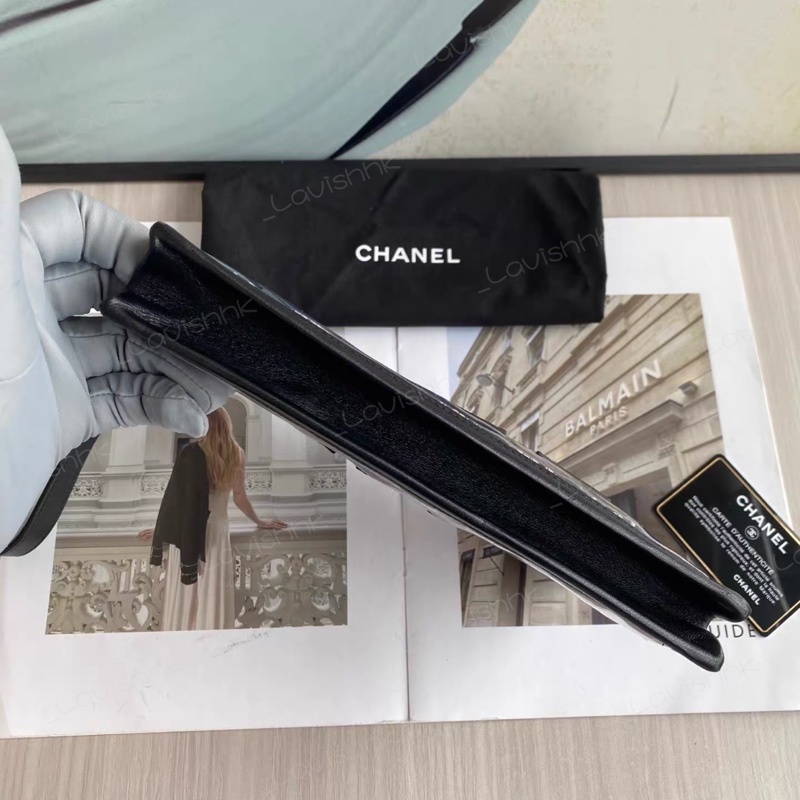 CHANEL PVC 編織毛格紋 手提包-5