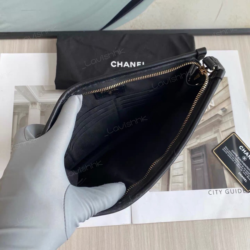 CHANEL PVC 編織毛格紋 手提包-6