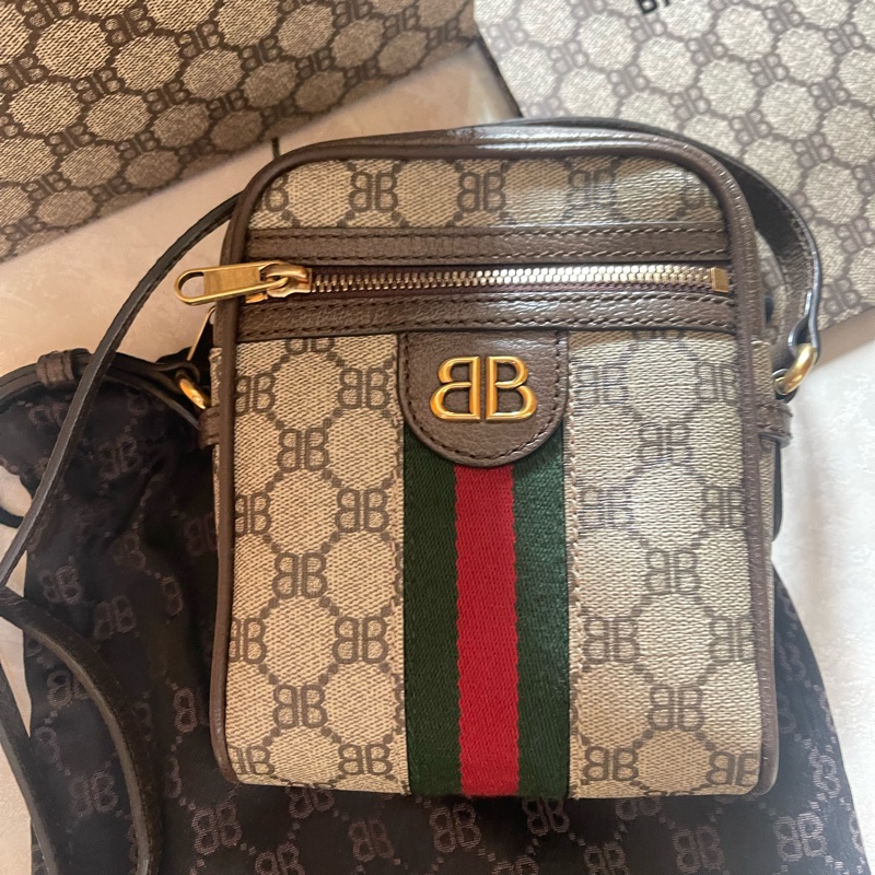 Balenciaga ft Gucci 聯名斜背包-7