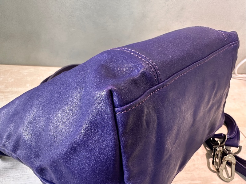 Longchamp LE PLIAGE XTRA 手提包 S 小號 皮革 紫色-15
