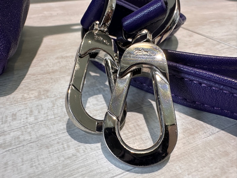 Longchamp LE PLIAGE XTRA 手提包 S 小號 皮革 紫色-17