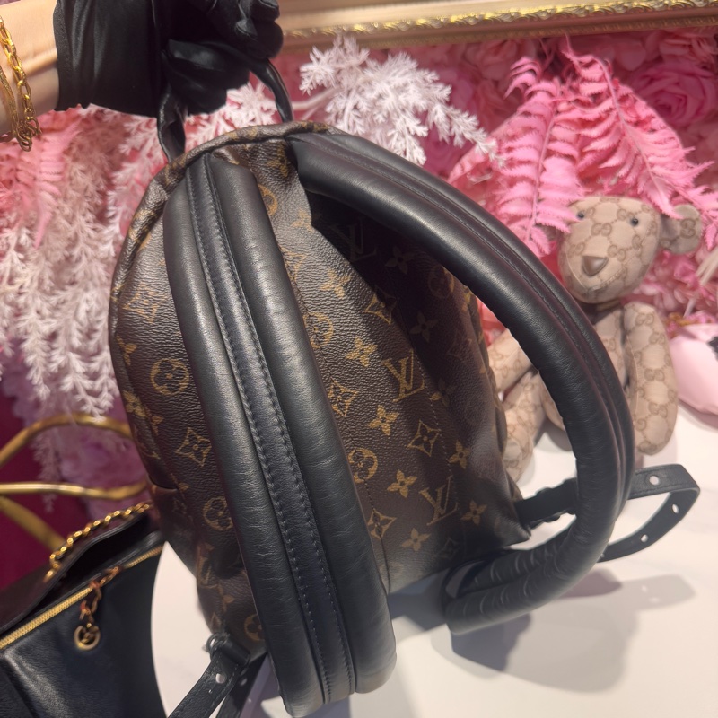 LV 老花後背包/小款可愛/王吉娜古董精品-3