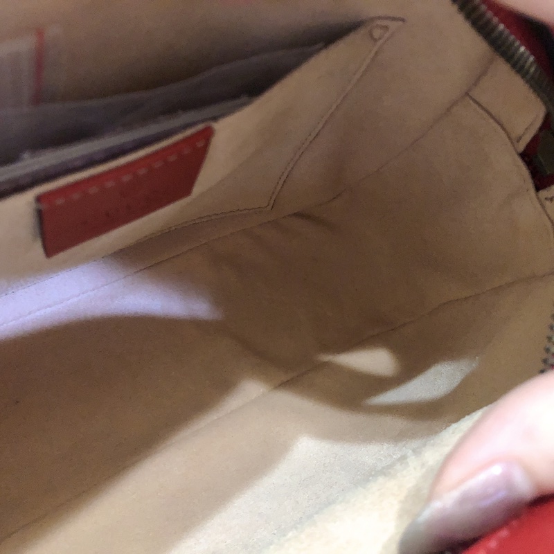 台灣專櫃 二手 Gucci GG Marmont 相機包 紅金 22小號 鏈條包 斜背包 古馳馬夢 小方包 側背包-17