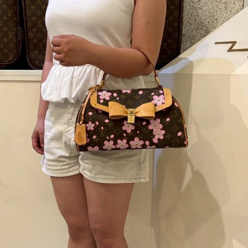 LV 限量原花櫻花公主提包-3