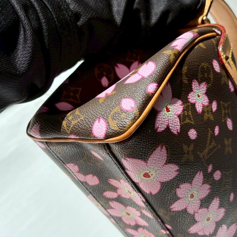 LV 限量原花櫻花公主提包-9