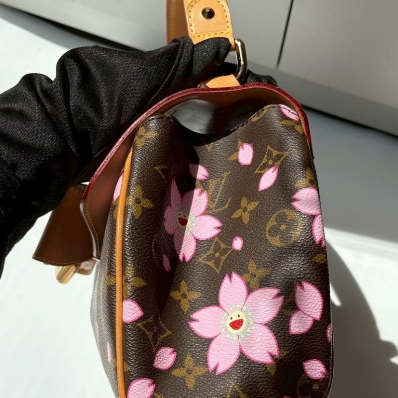 LV 限量原花櫻花公主提包-15
