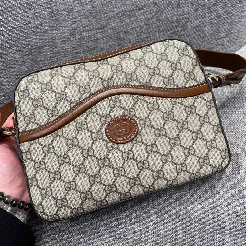 GUCCI古馳 郵差斜挎包 全新 男女同款-0