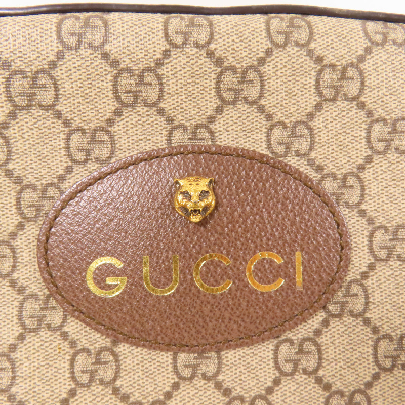 GUCCI 塗層帆布GG Supreme Messenger金扣肩背袋-7