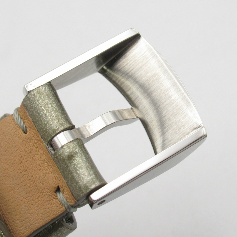 Louis Vuitton Tambour Disc PM 腕錶，不鏽鋼搭配皮革錶帶，女士，灰色，Q12MU-17