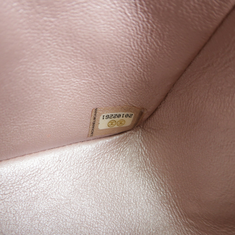 CHANEL 羊皮皮革Mini Classic 17金扣肩背袋-5