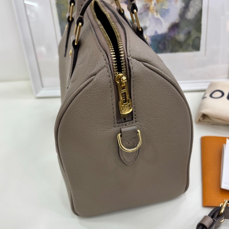 LV|speedy25 大象灰全皮壓紋 2022年購證-4