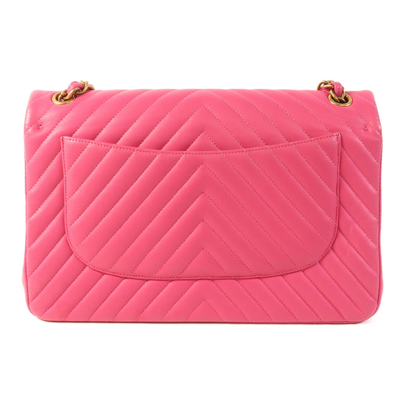 CHANEL 羊皮皮革Large Classic金扣鏈帶肩背袋-1