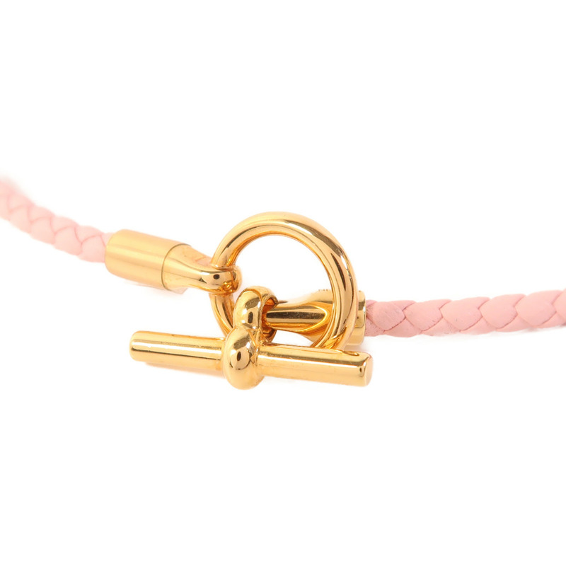 HERMES 牛皮皮革Glenan Double Tour Bracelet金扣手帶-5