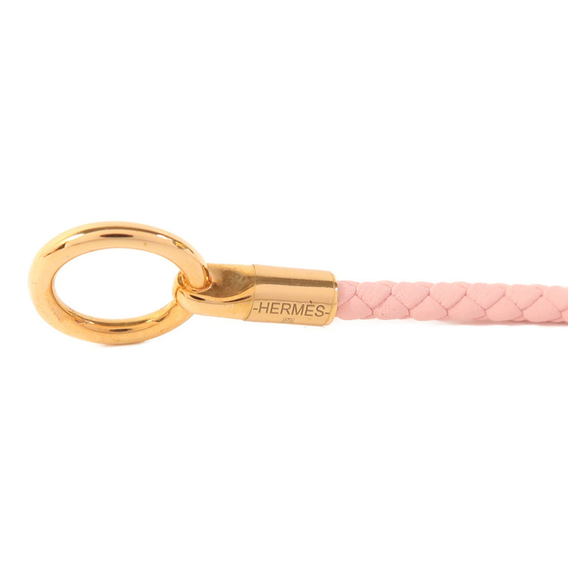 HERMES 牛皮皮革Glenan Double Tour Bracelet金扣手帶-6