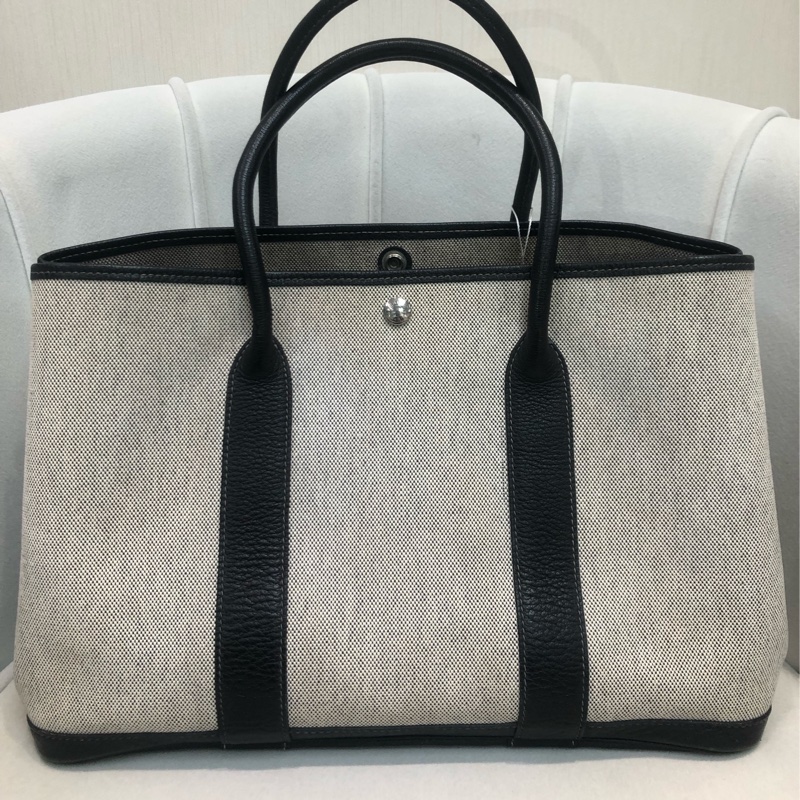 Hermes GP36 黑白布拼皮 XB596-1