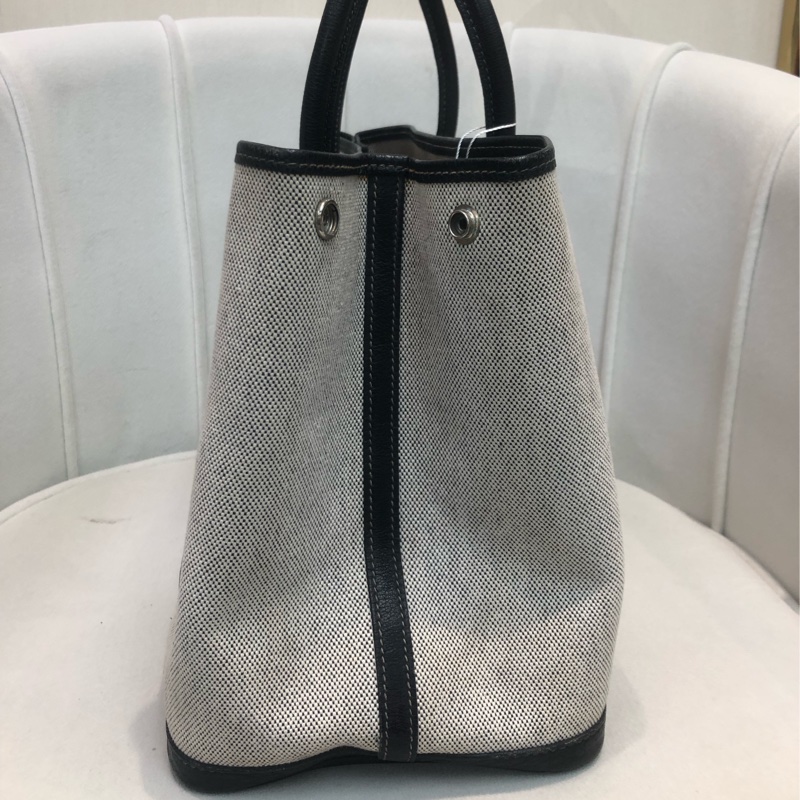 Hermes GP36 黑白布拼皮 XB596-3