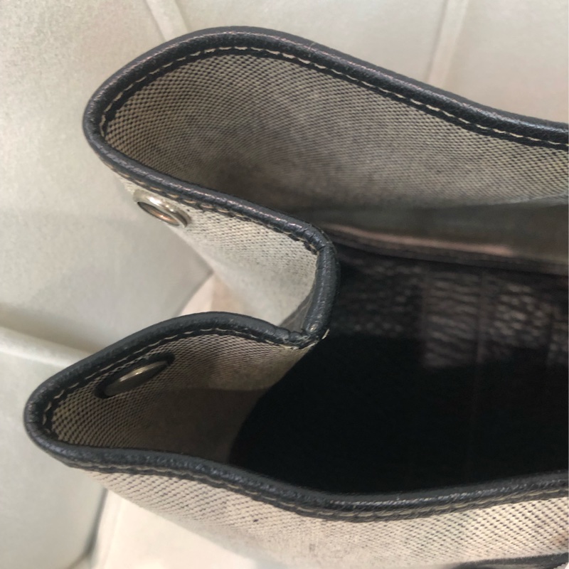 Hermes GP36 黑白布拼皮 XB596-6