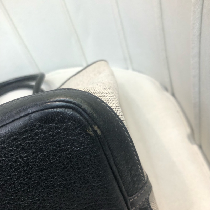 Hermes GP36 黑白布拼皮 XB596-10
