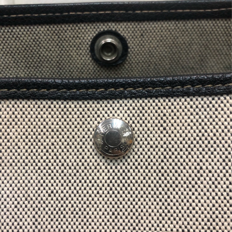 Hermes GP36 黑白布拼皮 XB596-14