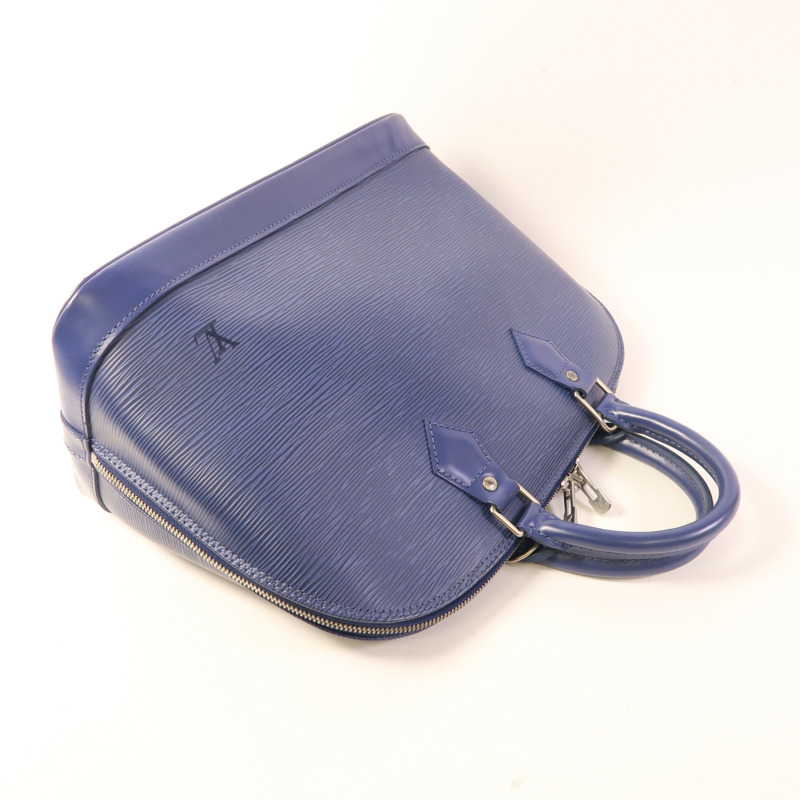 LOUIS VUITTON Epi Alma PM銀扣手挽袋-7