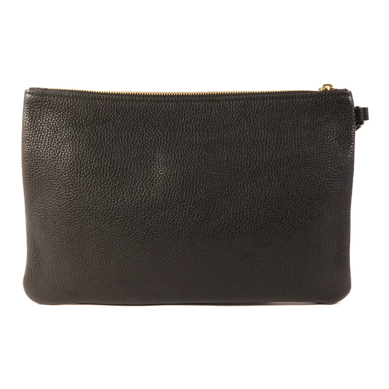 Salvatore Ferragamo 牛皮皮革Pouch金扣手拿包-1